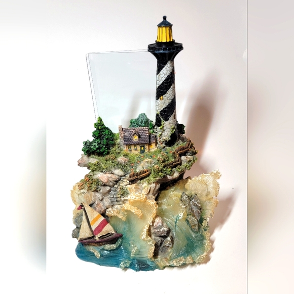 Sankyo Other - Lighthouse Vintage Wind Up Musical Picture Frame Sankyo